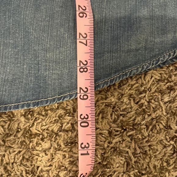 NWT! Distressed Denim Button Down - Picture 8 of 10